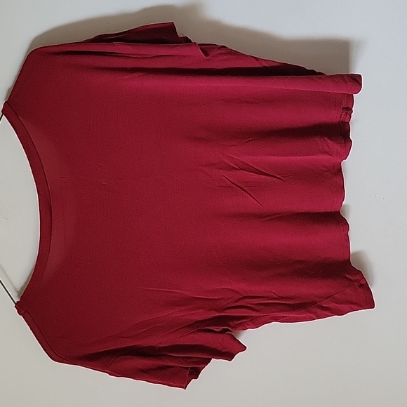 Red Yin Yang Crop Top - Picture 2 of 4